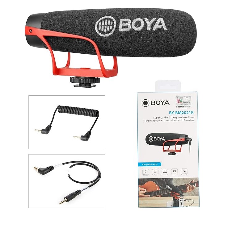 Microphone vidéo BOYA BY-BM2021 à condensateur directionnel super cardioïde – Image 4