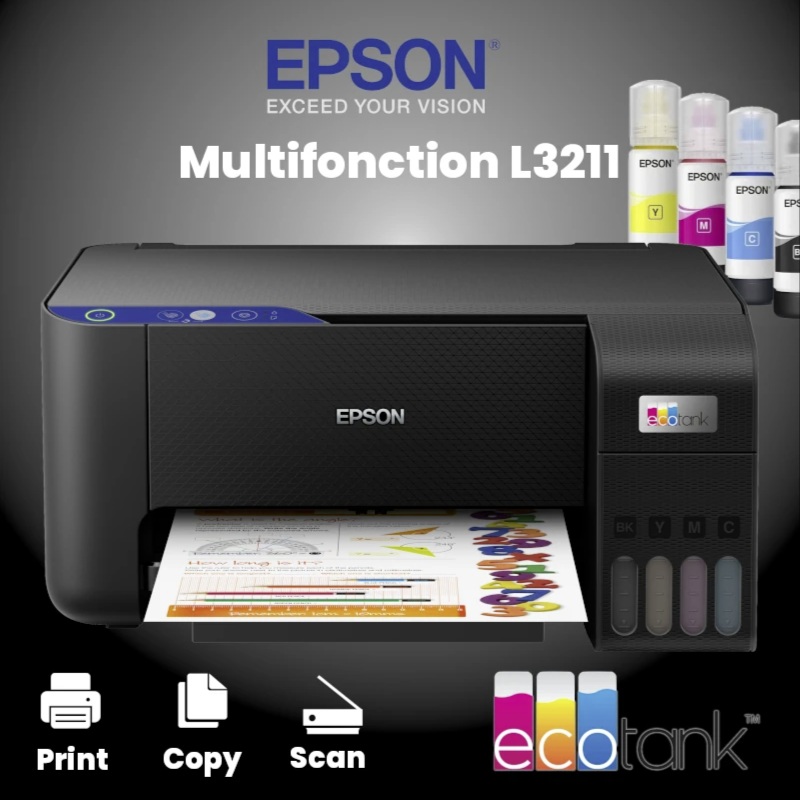 Imprimante Epson L3211 EcoTank à réservoirs d’encre