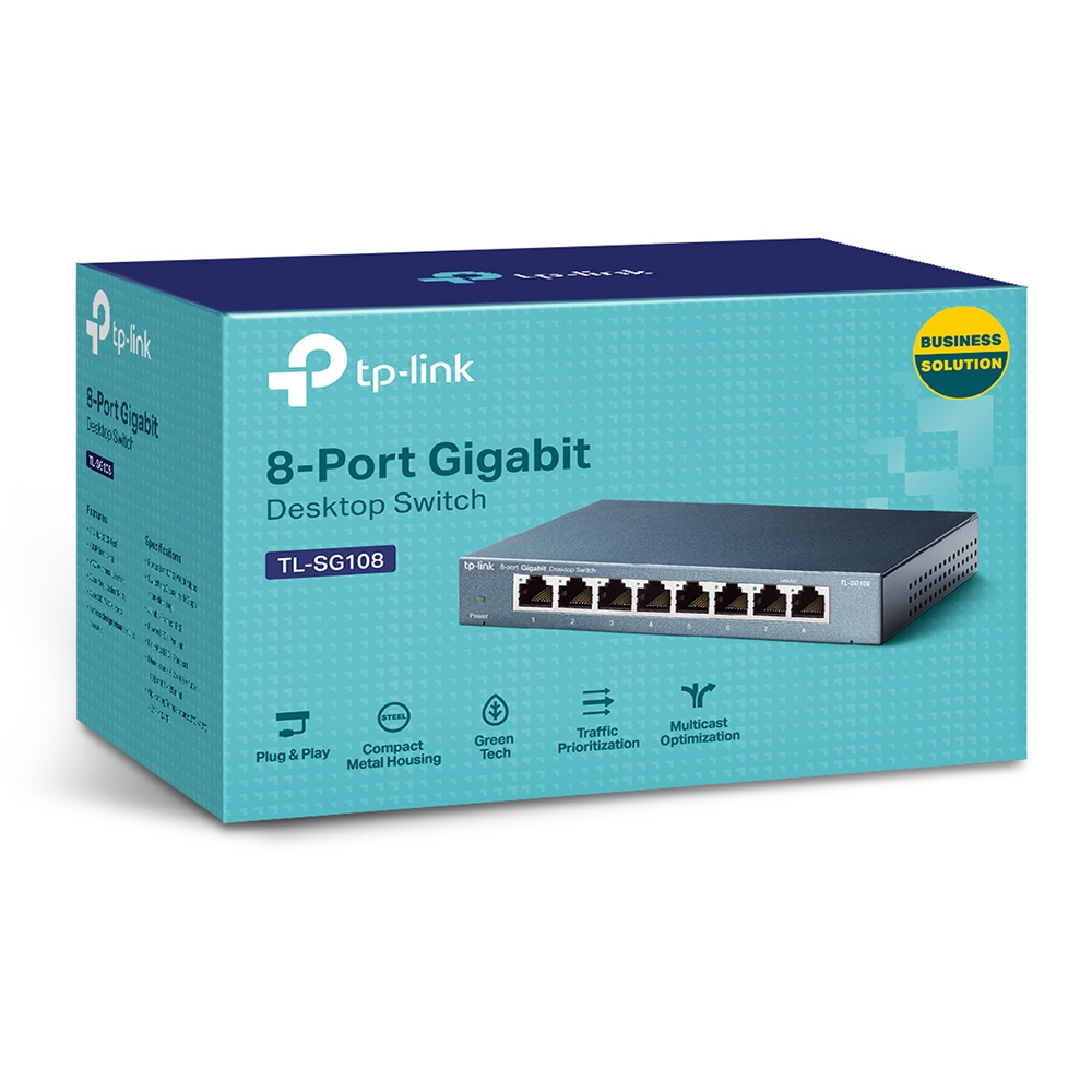 Switch de bureau 8 ports Gigabit - Boîtier métal – Image 2