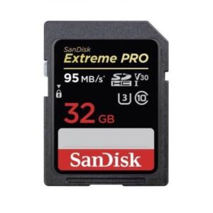 Carte mémoire SDHC Sandisk extrême Pro - 32 Go jusqu'à 95 Mb/s