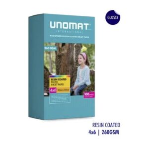 Papier photo Unomat 4x6 à jet d'encre 260 gsm