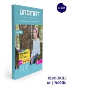Papier photo Unomat A4 à jet d’encre 260 gsm