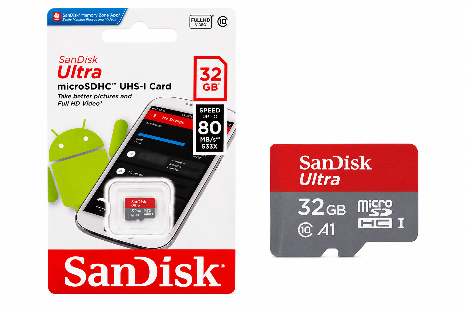 CARTE MEMOIRE SANDISK 32GB MICRO SDHC – Image 3
